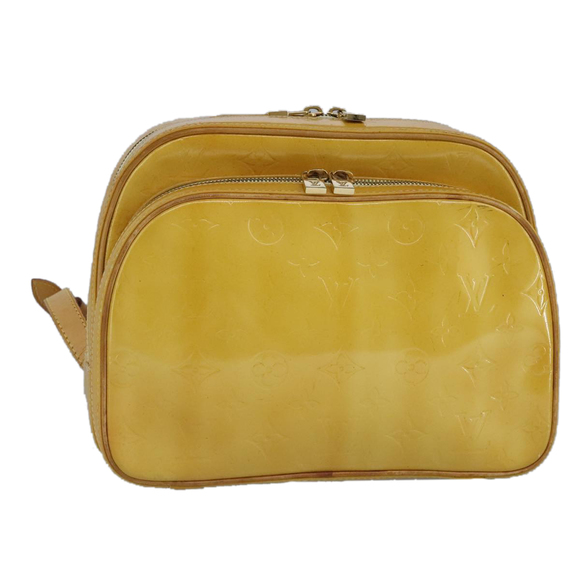 LOUIS VUITTON Monogram Vernis Marley Backpack Yellow M91040 LV Auth 100919 - Picture 1 of 16